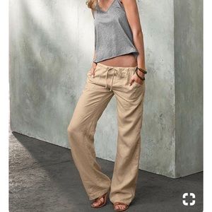 Victoria secret linen beach pants